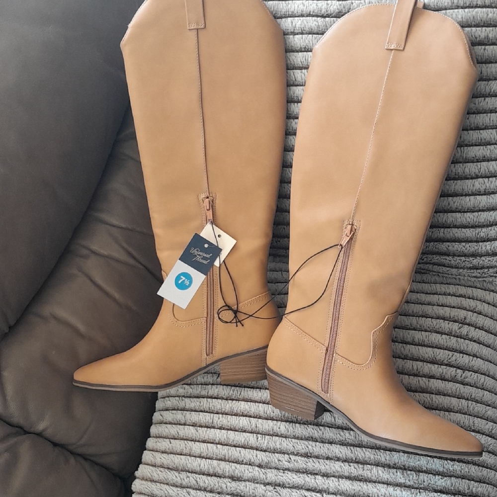 Universal Thread Tan Knee-High Boots - Picture 1 of 11